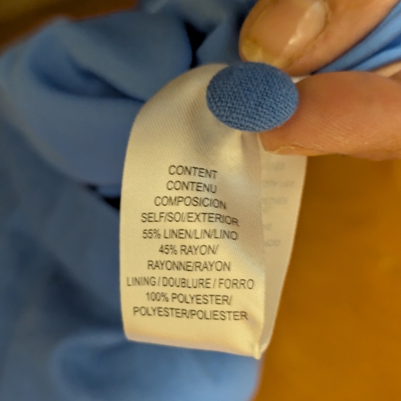 Wayf Blue Sleeveless Button-Down Dress - Picture 6 of 6